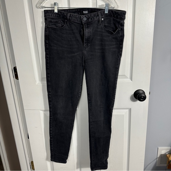 Paige Hoxton Ankle jean in black willow, size 32, skinny, spring - Picture 1 of 13